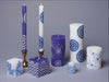 Kapula Candles - Blue & White