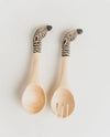 Acacia Jacaranda Salad Servers
