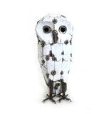 Snowy Owl of Recycled Metal