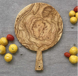 Round Cutting Board of Olivewood- 13.5”