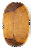 GC Oval Olivewood Bowl w/ Batik Bone Inlay