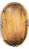 GC Oval Olivewood Bowl w/ Batik Bone Inlay