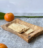 Curved Rect. Dish of Olivewood - 7.5”