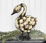 Graceful Swan of Upcycled Metal