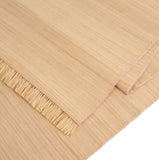 Kazi Table Runner Neutral Fringed