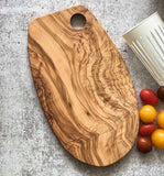 Oval Cutting Board of Olivewood -10”