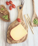 Paddle Board of Olivewood w/ Leather Strap