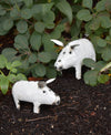 White Piggy of Recycled Metal