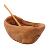 Olivewood Root Salt Cup w/ Spoon