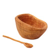 Olivewood Root Salt Cup w/ Spoon