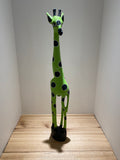 Painted Wood Giraffe