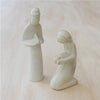 Kneeling Mary & Joseph Nativity of Kisii (Two Piece)