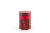 Kapula Hand Painted Candles - Berry Blaze