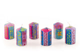 Kapula Hand Painted Candles - Blue Moon