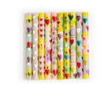 Kapula Hand-Painted Candles - Pastel Hearts