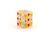 Kapula Hand-Painted Candles - Pastel Hearts