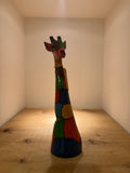 Mosaic Giraffe Bust of Jacaranda