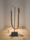 Amber Bead Disc Necklace
