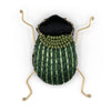 Kioni Emerald Carpet Beetle Beaded Brooch