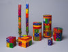 Kapula Hand Painted Candles - Multicolor Ethnic