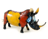 Rhino of Recycled Oil Drum