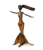 "Woman In Motion" Lost Wax Bronze Sculpture