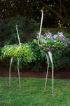 Ostrich Planter of Recycled Metal