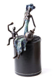 “Seated Mama With Child” Series - Lost Wax Bronze