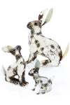 White Rabbit of Recycled Metal