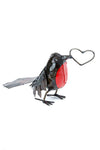 My Heart Is Yours - Recycled Metal Robin