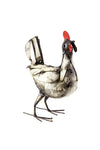 Rooster of Upcycled Metal - S