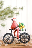 Cycling Santa of Paper-mâché