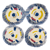 Kazi Fringed Coasters - sets of 4 - color options