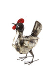 Rooster of Upcycled Metal - S