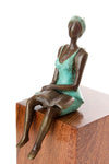 "Seaside Scholar" Lost Wax Bronze Sculpture